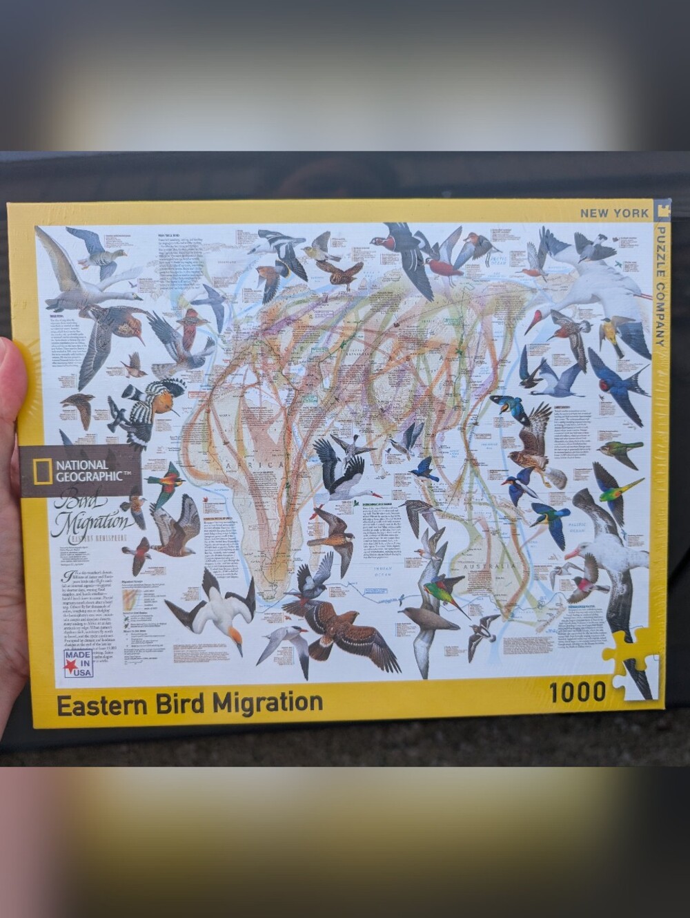 NEW National Geographic Eastern Bird Migration Jigsaw 1000 pc Puzzle Sealed